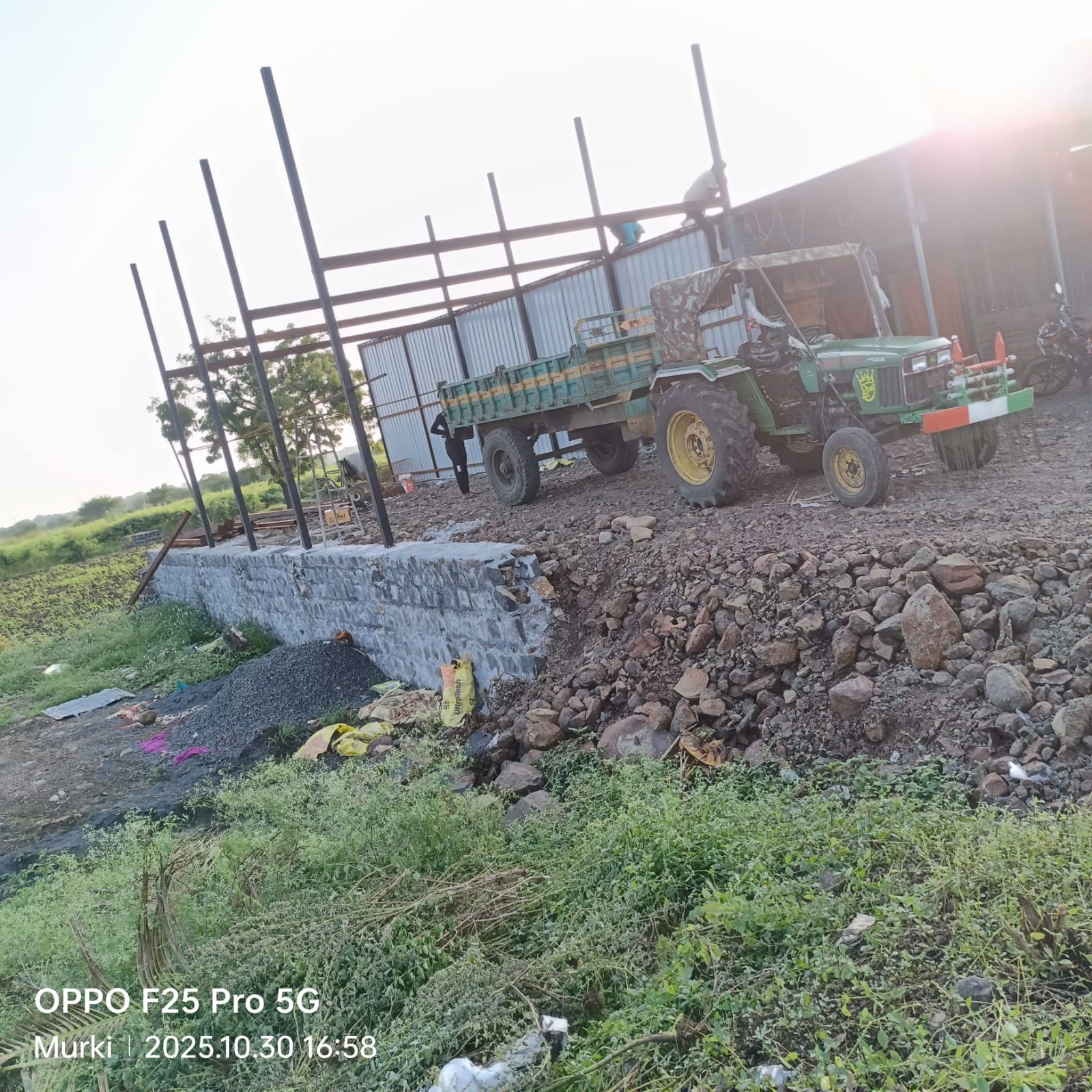 On-site welding work